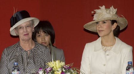 Dronning Margrethe og kronprinsesse Mary