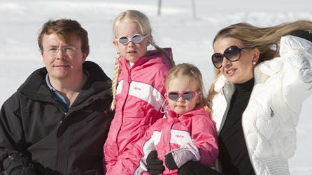 Prins Friso og hans familie fotograferet på sidste års skiferie.