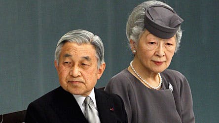Den Japanske kejser Akihito og hans hustru Michiko