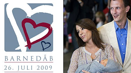 Det nye logo er lavet fra det oprindelige, der blev lavet i forbindelse med Joachim og Maries bryllup.