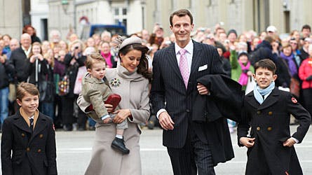 Prins Joachim med sin smukke frue og tre sønner, prins Felix, prins Henrik og prins Nikolai.