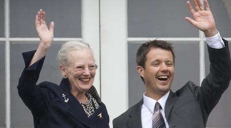 Dronning Margrethe og kronprins Frederik