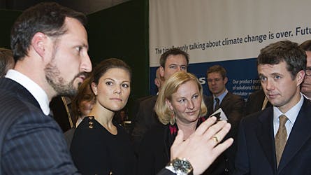 De tre tronfølgere fulgte op på deres ekspedition til Grønland ved klimaudstillingen i Forum i København i december måned sidste år.