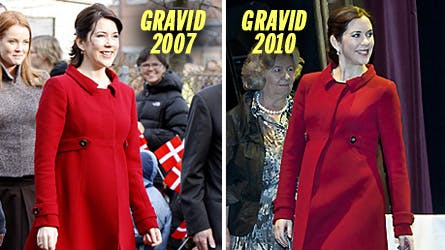 Kronprinsesse Mary bærer sine graviditeter flot