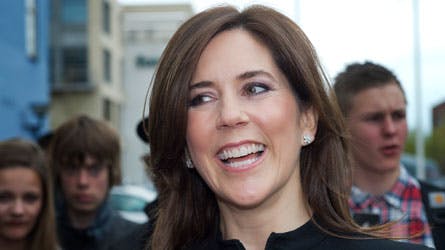 Kronprinsesse Mary var glad og veloplagt, da hun tirsdag ankom til Experimentarium
