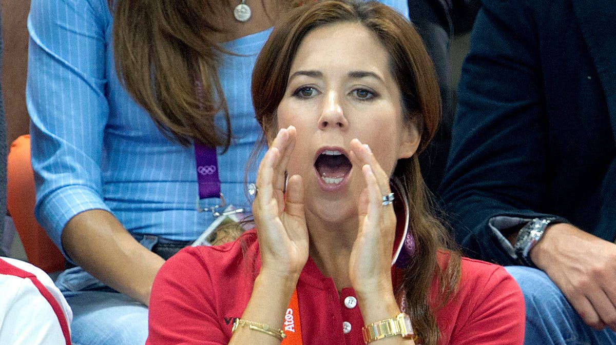 Under OL i London fik vi syn for, at kronprinsesse Mary sagtens kan lade sig rive med ved en sportslig begivenhed.