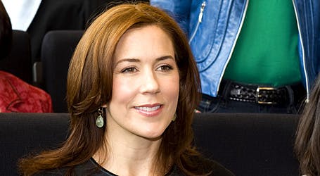 Kronprinsesse Mary med rødt hår