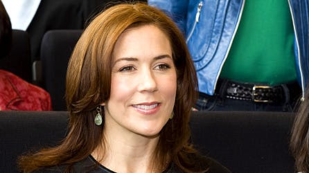 Kronprinsesse Mary med rødt hår