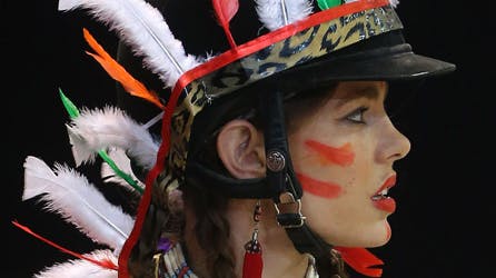 Charlotte Casiraghi som indianerpige