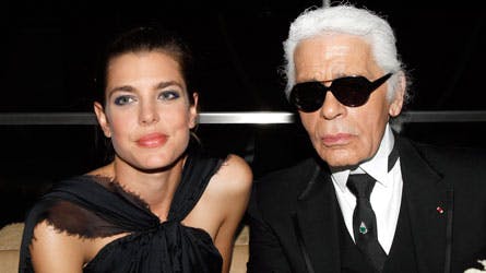 Karl Lagerfeld og Charlotte Casiraghis