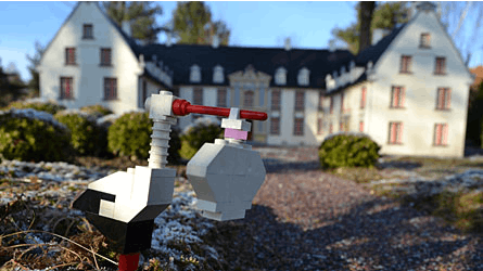 Storken er landet i LEGOLAND.