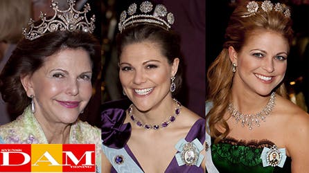 Det svenske ugeblad Svensk Damtidning var på pletten, da Silvia, Victoria og Madeline foldede sig ud.