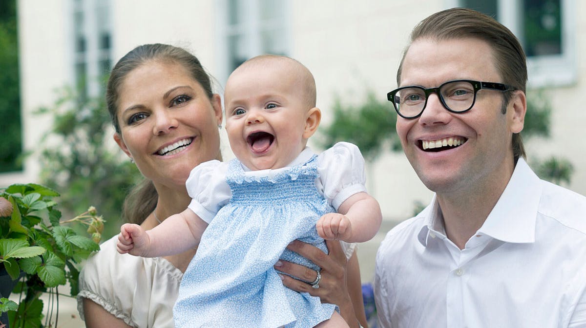 Kronprinsesse Victoria, prinsesse Estelle og prins Daniel