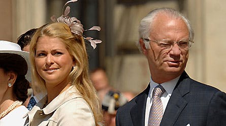 Prinsesse Madeleine og kong Carl Gustaf