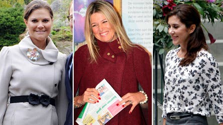 Kronprinsesse Victoria, dronning Maxima og kronprinsesse Mary