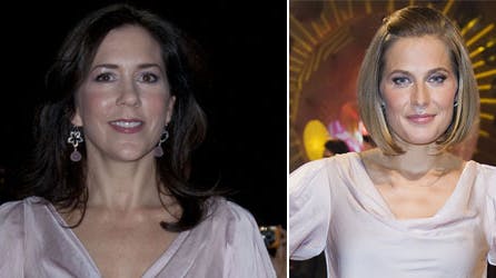 Andrea Elisabeth Rudolph og Kronprinsesse Mary - Andrea bærer bluse magen til Marys.