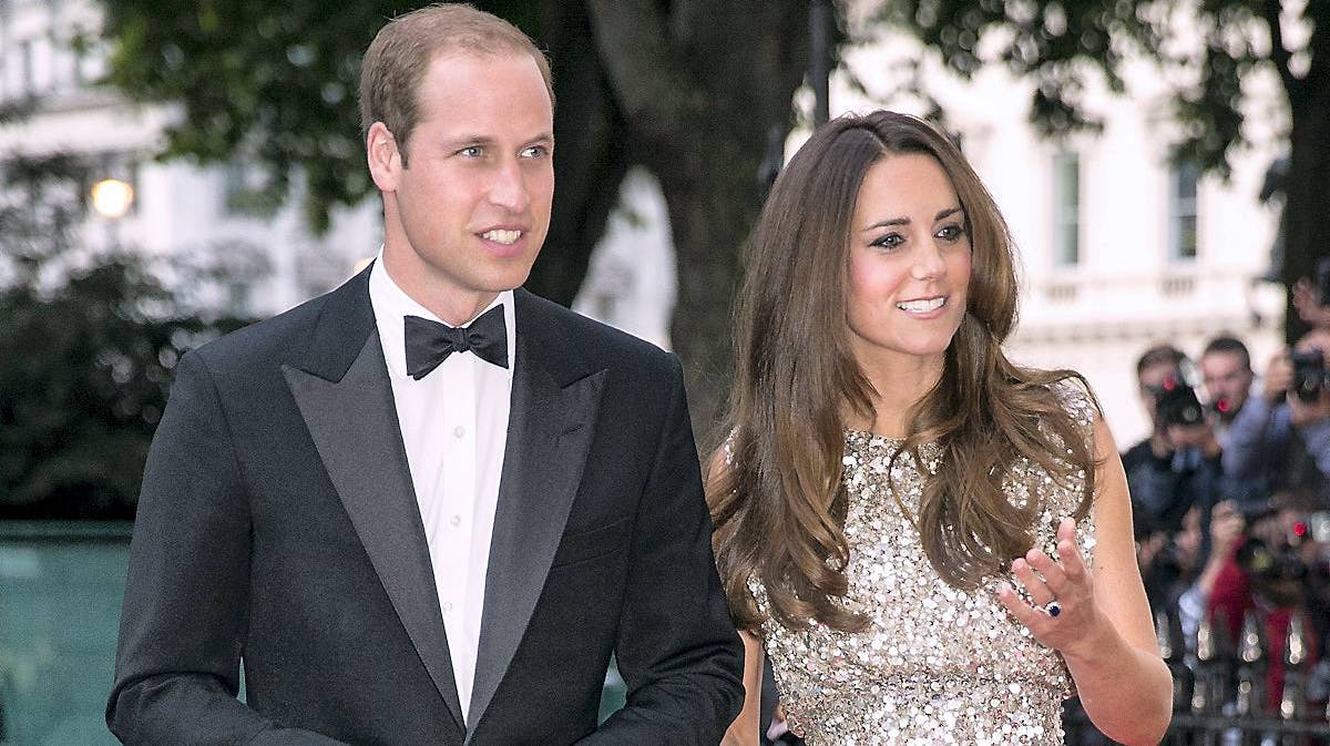 Prins William og hertuginde Catherine.