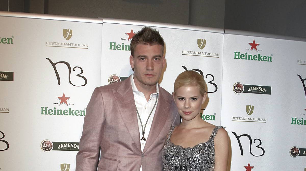 Nicklas Bendtner og Julie Zangenberg.