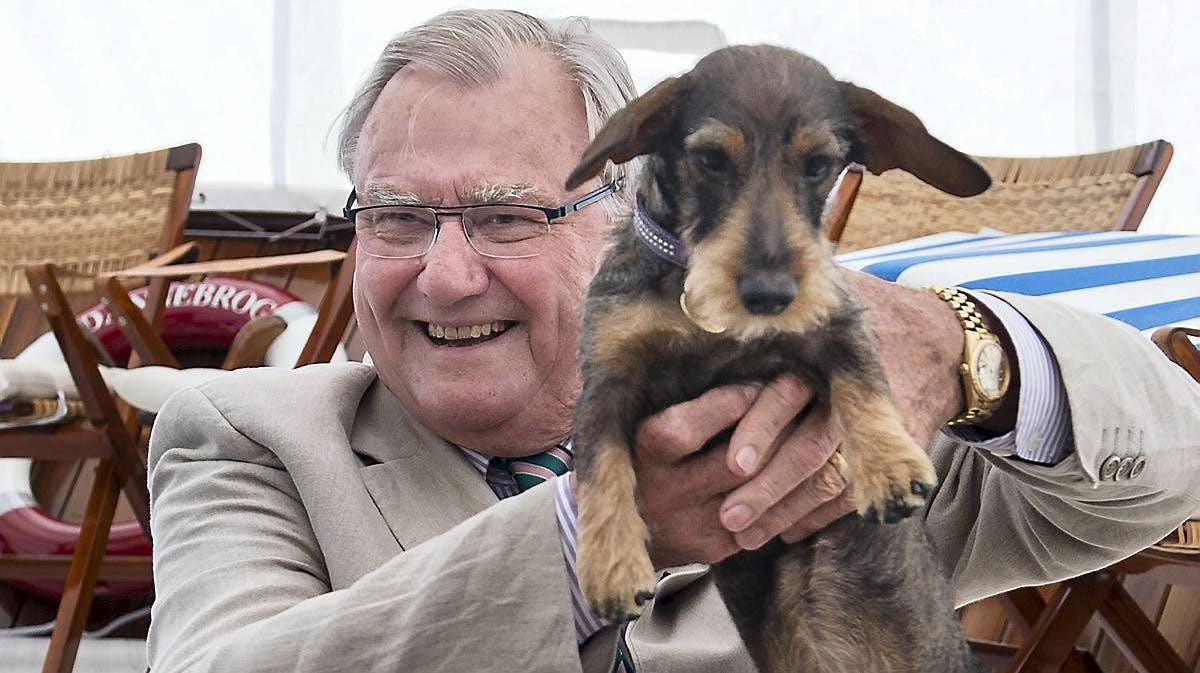 Prins Henrik og gravhunden Querida.