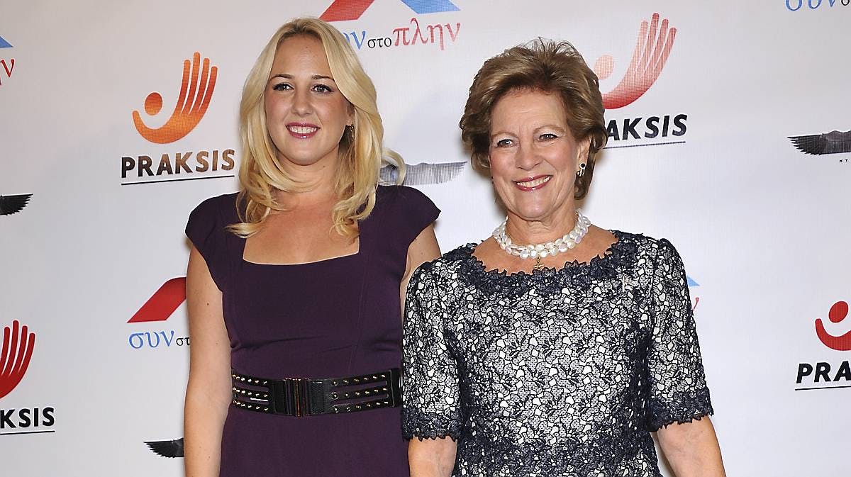 Prinsesse Theodora og dronning Anne-Marie.