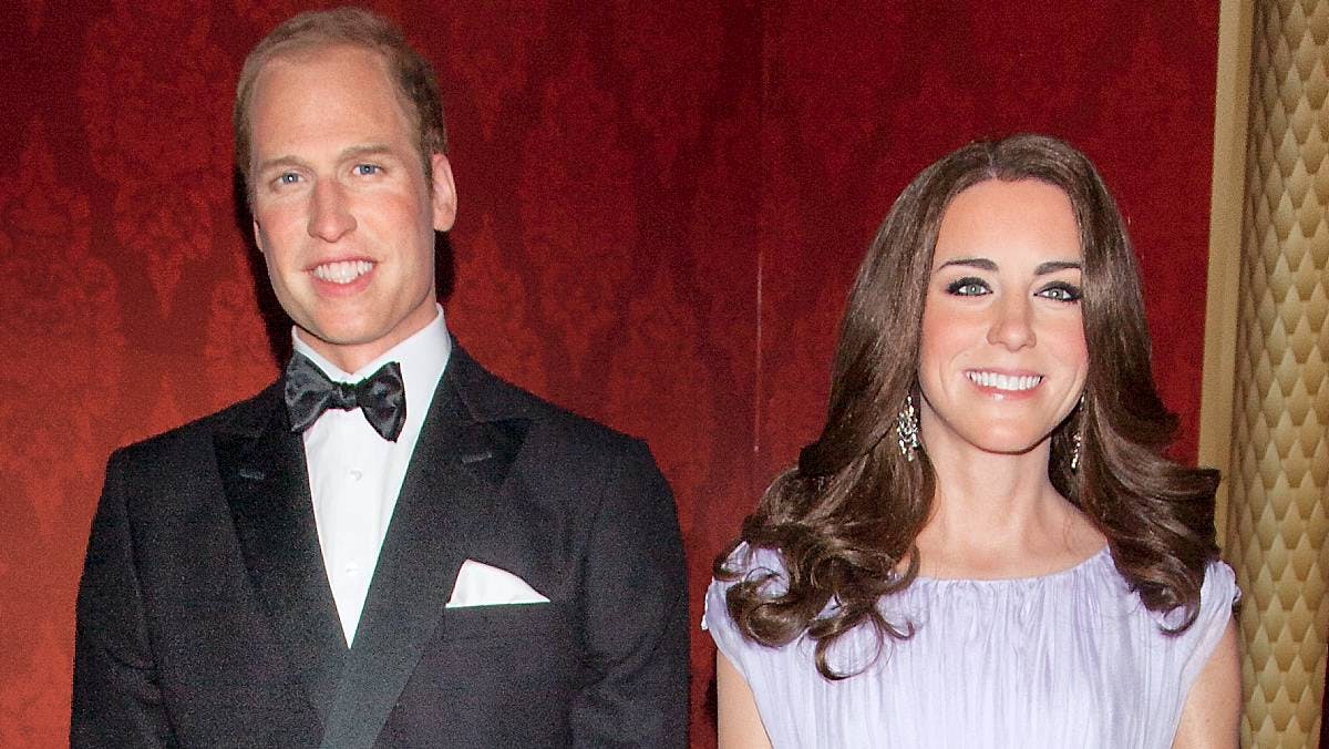 Prins William og hertuginde Catherine.