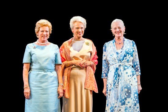 Dronning Anne-Marie, dronning Margrethe og prinsesse Benedikte