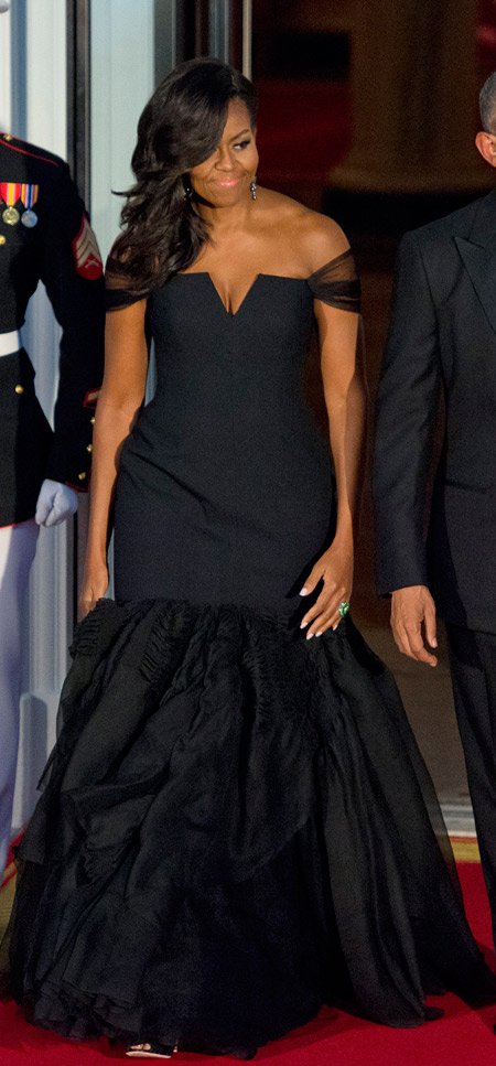 SE BILLEDET: Michelle Obama Stjal Showet Til Statsmiddag | BILLED-BLADET