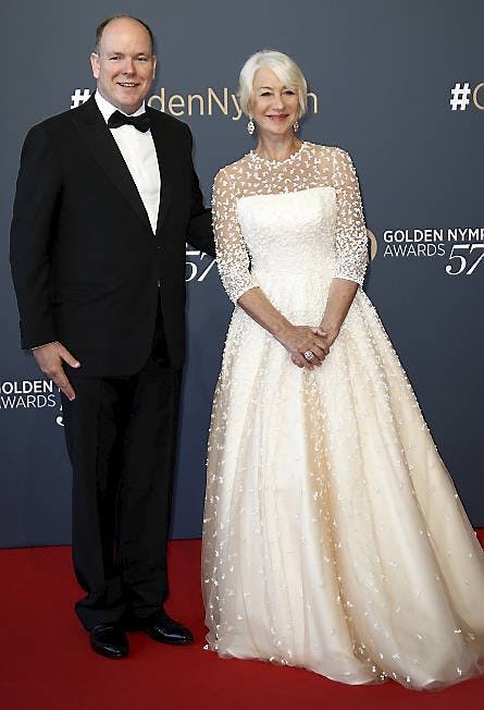 Helen Mirren og fyrst Albert.