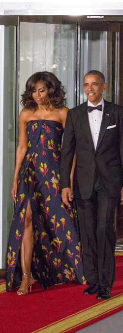 Michelle Obama og Barack Obama.