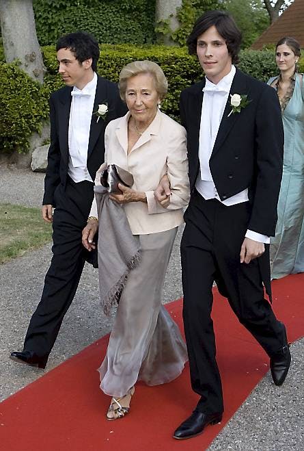 Charles Cavallier, baronesse Odile de Sairigne og Edouard Cavallier.