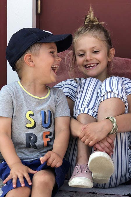 Prins Oscar og prinsesse Estelle.