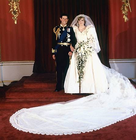 Prinsesse Diana og prins Charles' bryllup den 29. juli 1981.