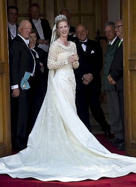 Prinsesse Nathalie i Henrik Hviid-brudekjole.