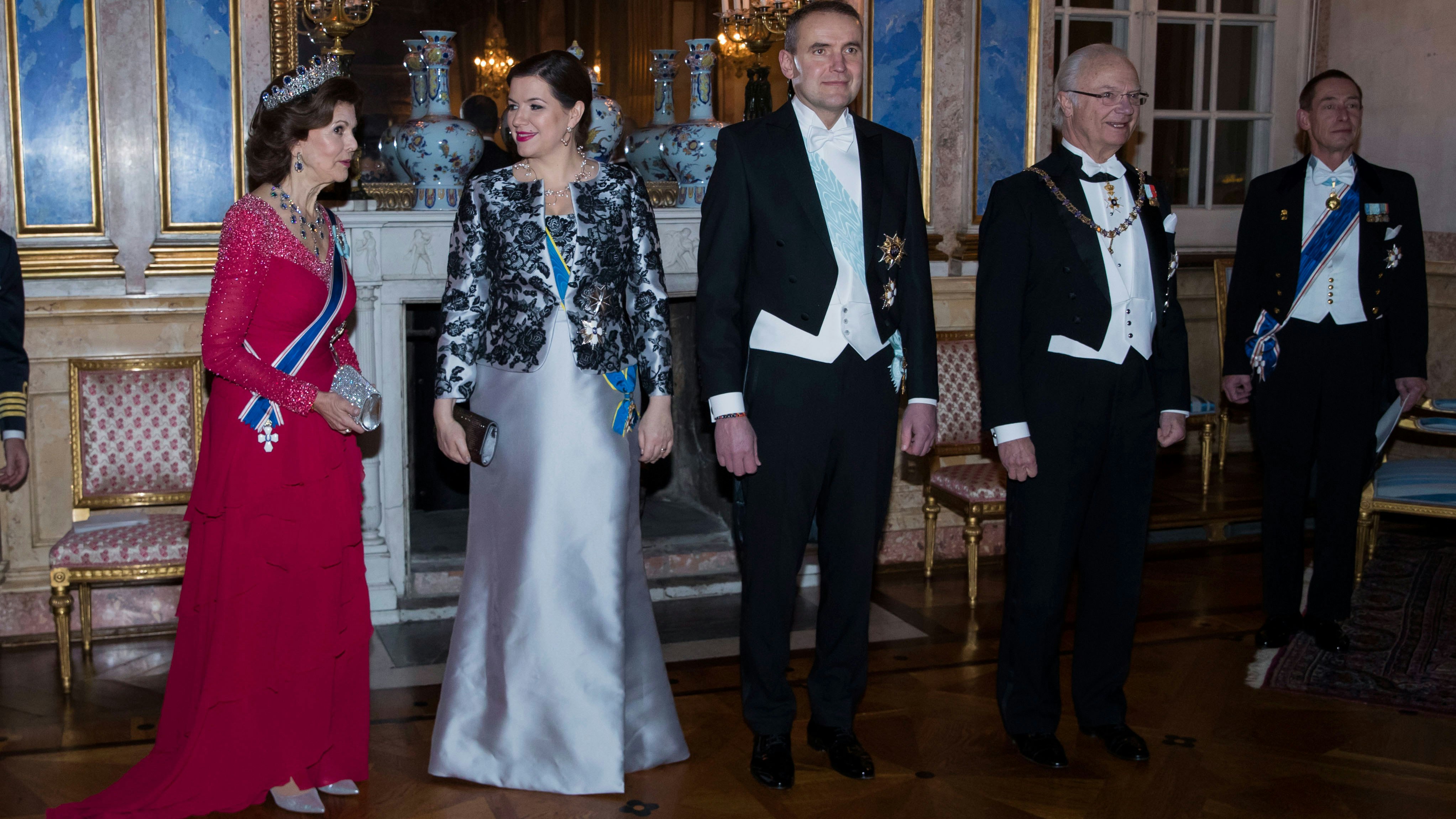 Gudni Th. Johannesson, Kong Carl Gustaf, dronning Silvia