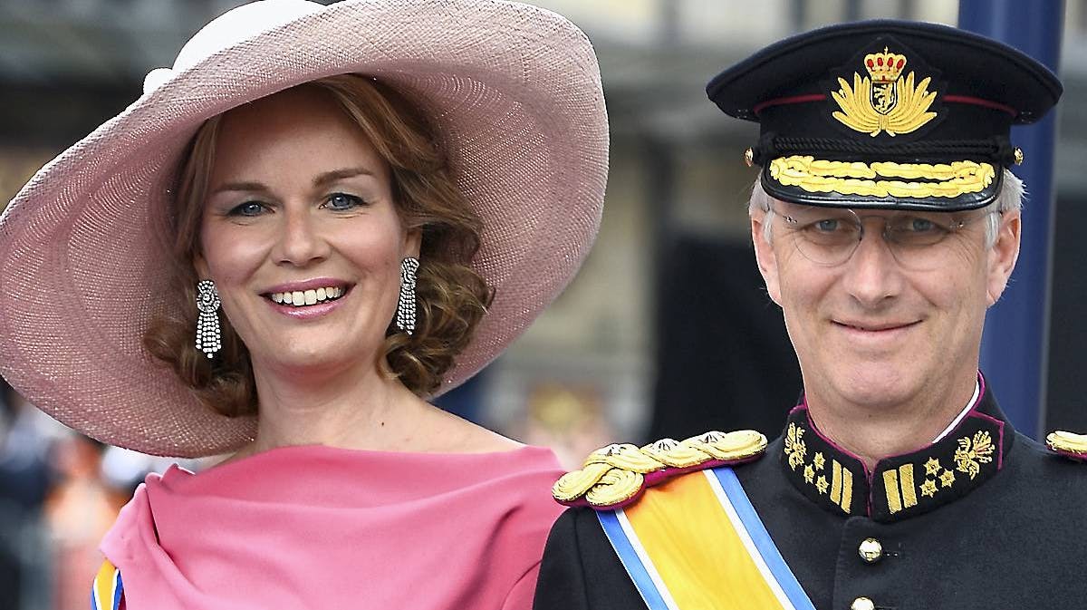 Kronprins Philippe og kronprinsesse Mathilde