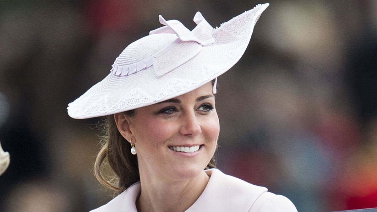 Hertuginde Catherine til Trooping the Colour der også er begyndelsen på hendes barsel