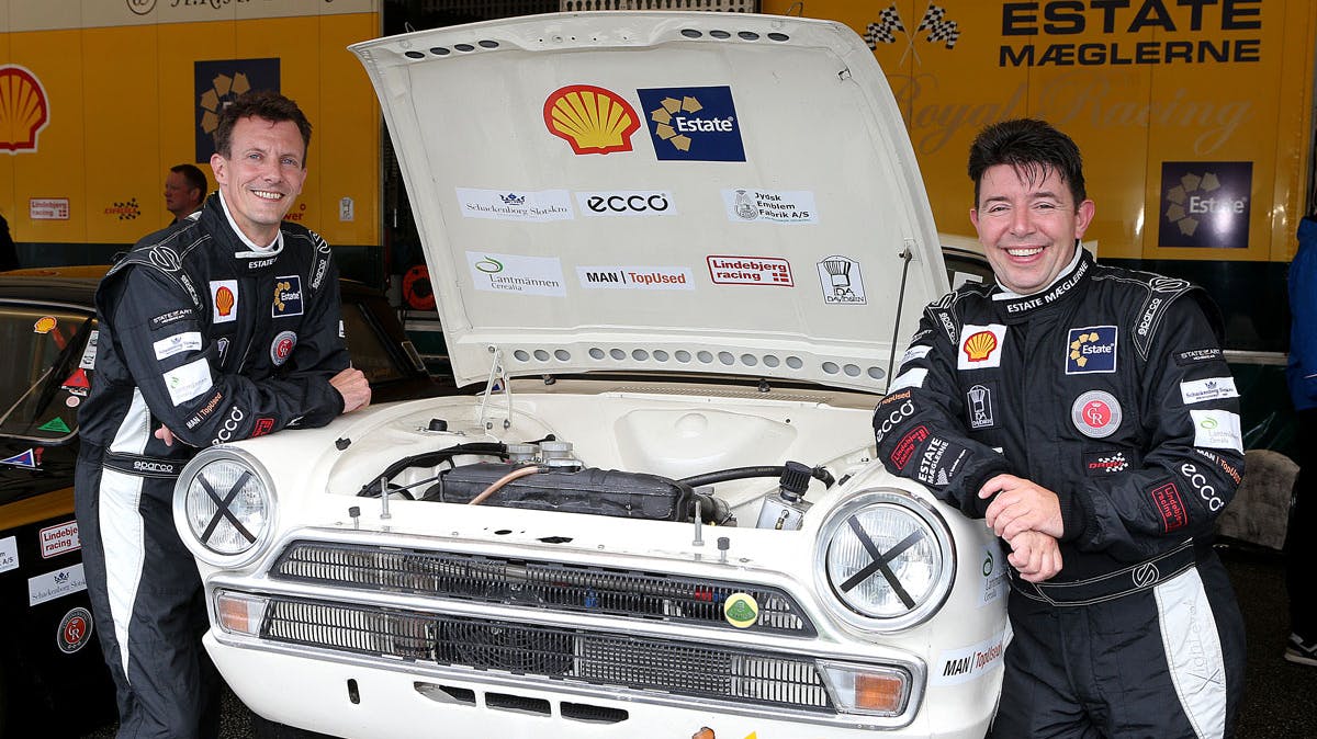 Prins Joachim og Oscar Davidsen Siesby til racerløb i Padborg