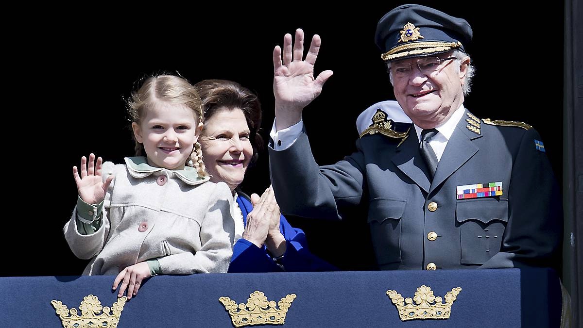 Prinsesse Estelle og kong Carl Gustaf