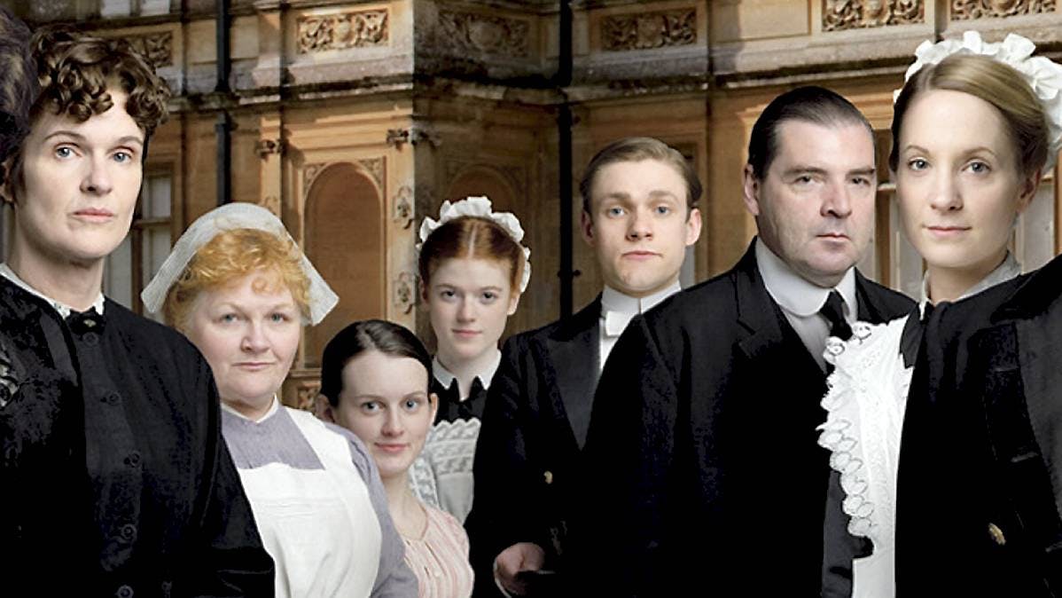 En del af holdet fra "Downton Abbey".