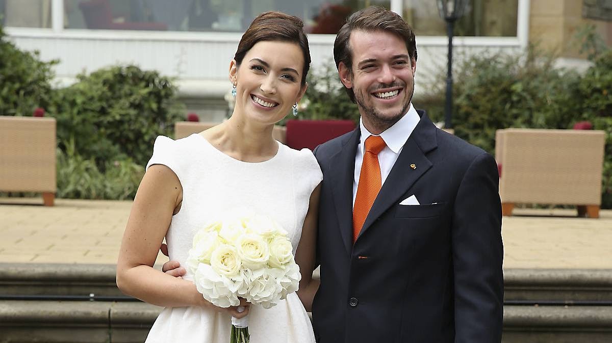 Prins Felix og prinsesse Calire af Luxemburg i Tokyo Japan
