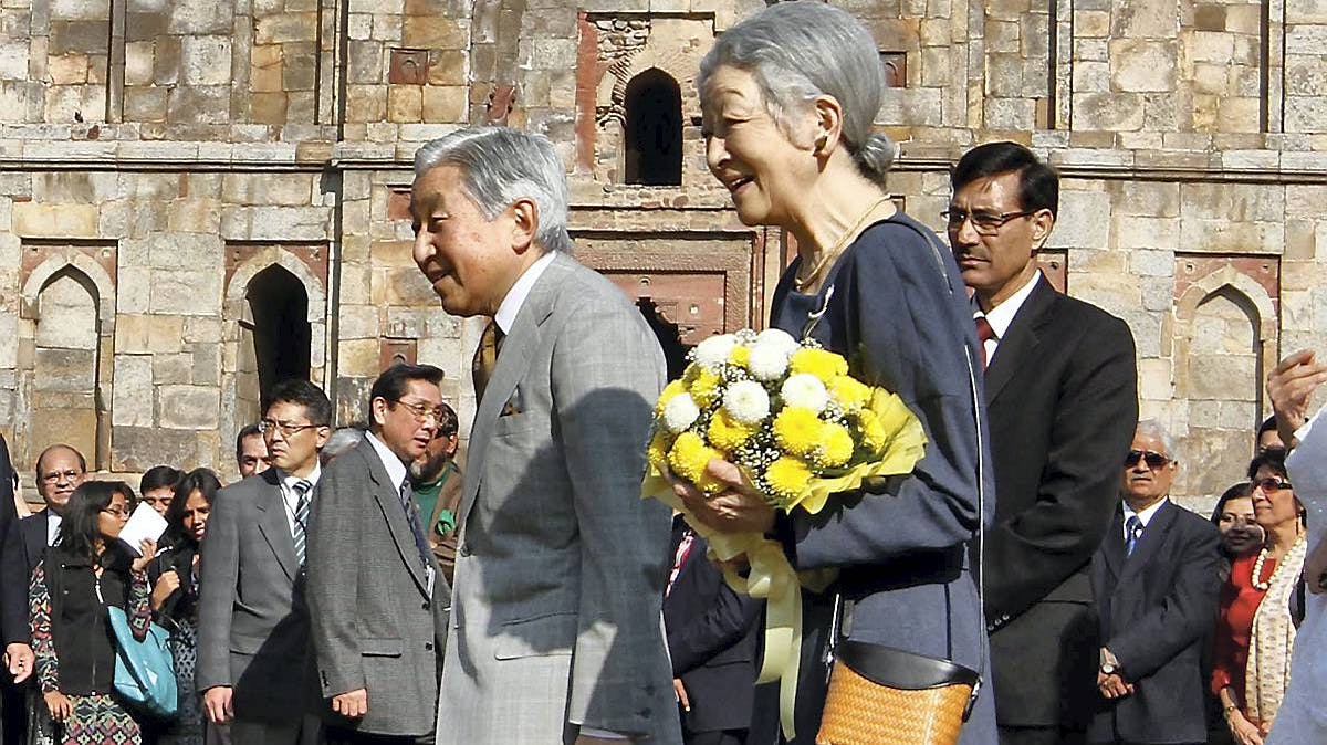 Kejser Akihito i Indien