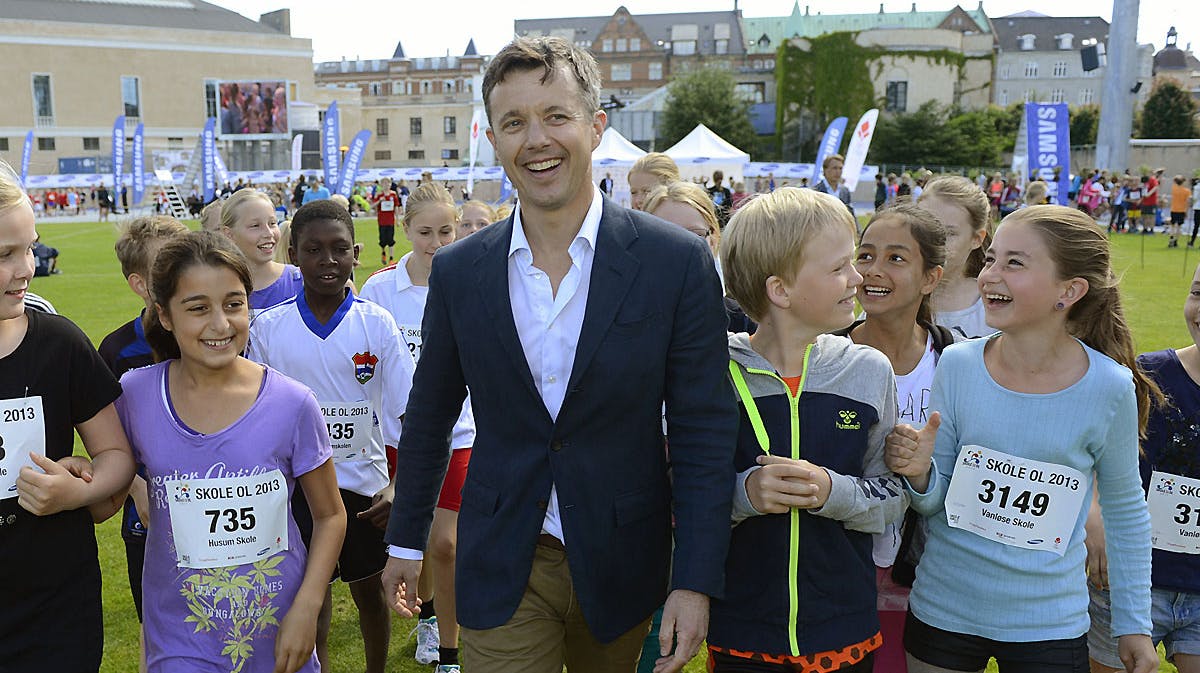 Kronprins Frederik til Børnenes Olympiske Lege