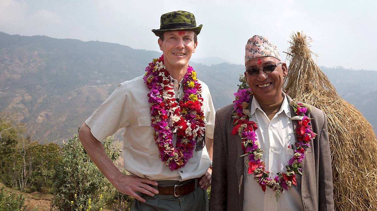 Prins Joachim med CARE i Nepal.
