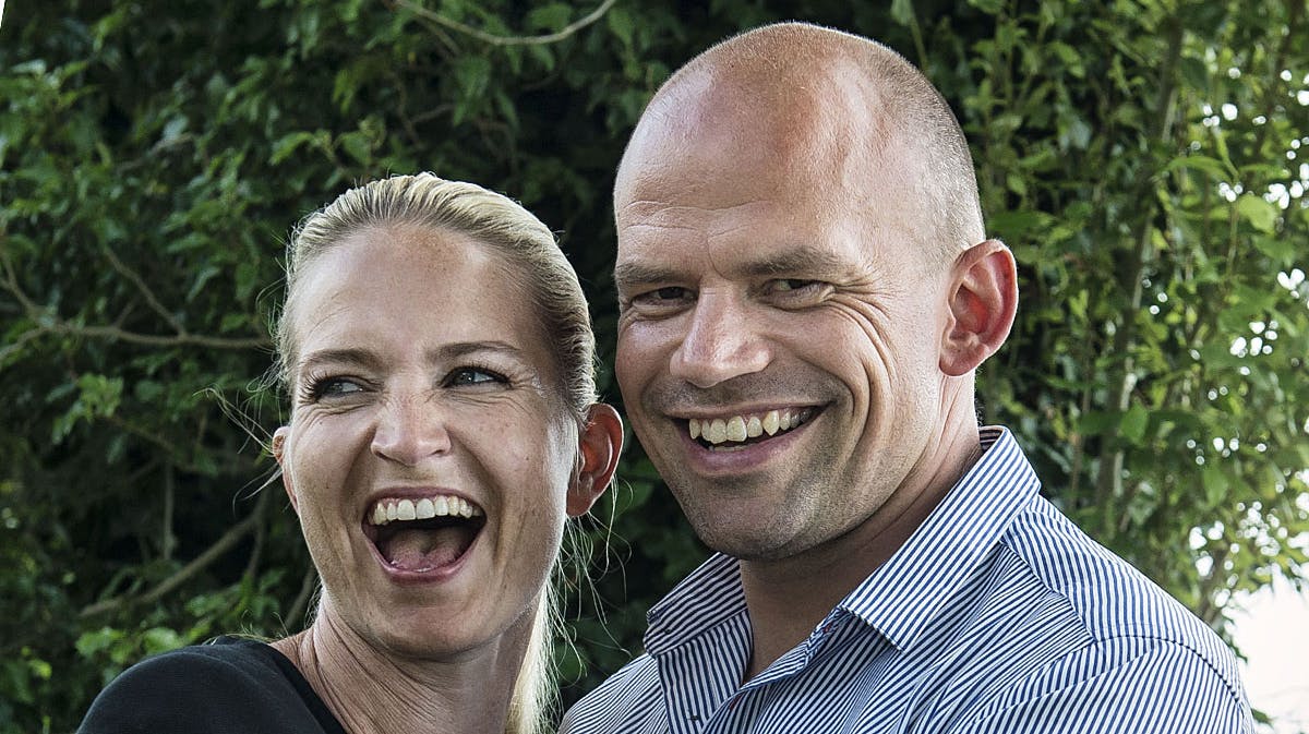 Annette Heick med ægtemanden Jesper Vollmer