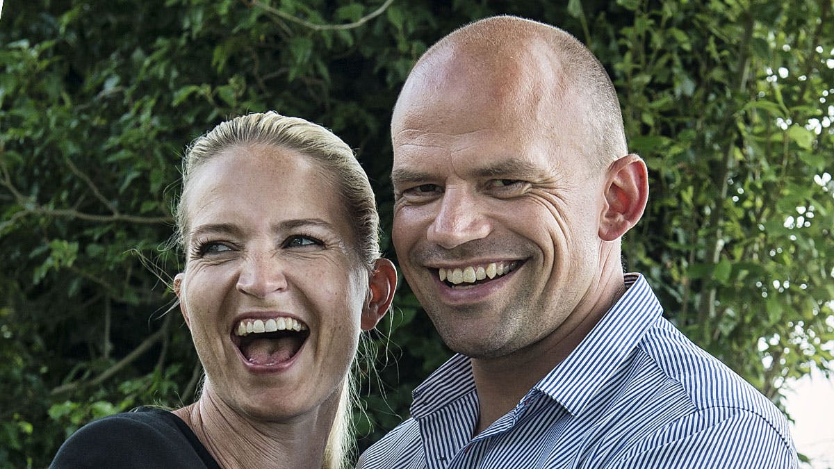 Annette Heick med ægtemanden Jesper Vollmer