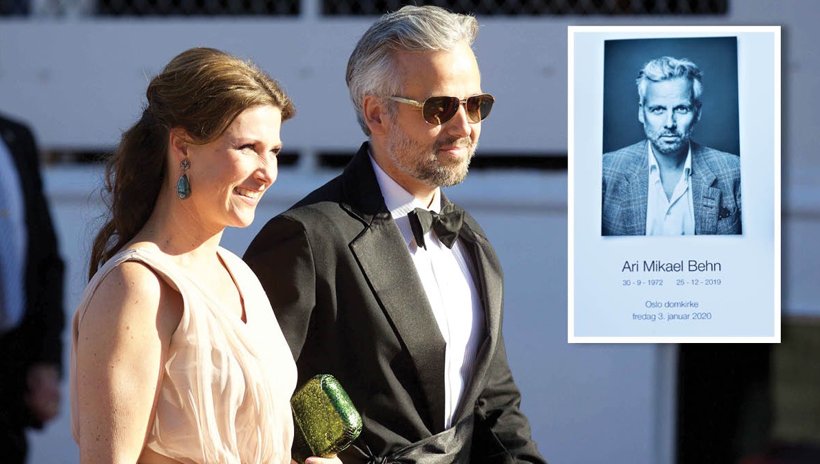 Prinsesse Märtha Louise og Ari Behn. Indsat: Programmet for Ari Behns bisættelse. 