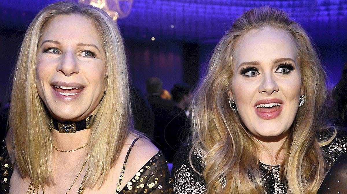 Barbra Streisand og Adele. 