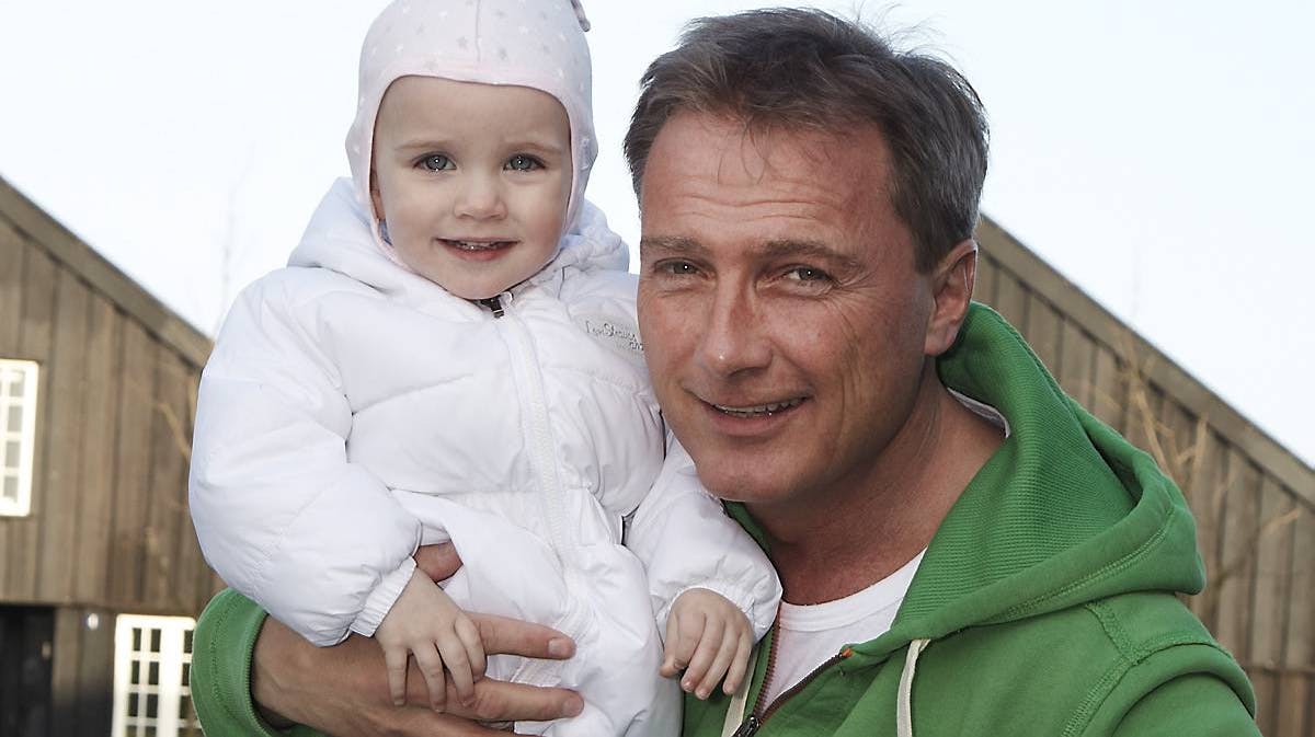 Peter Qvortrup Geisling med datteren Merle.