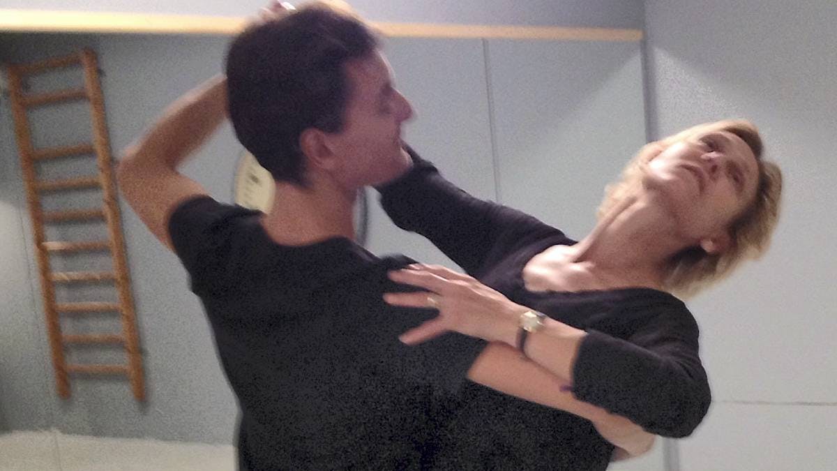 Charlotte Fich og Marc Christensen træner vals til Vild med dans