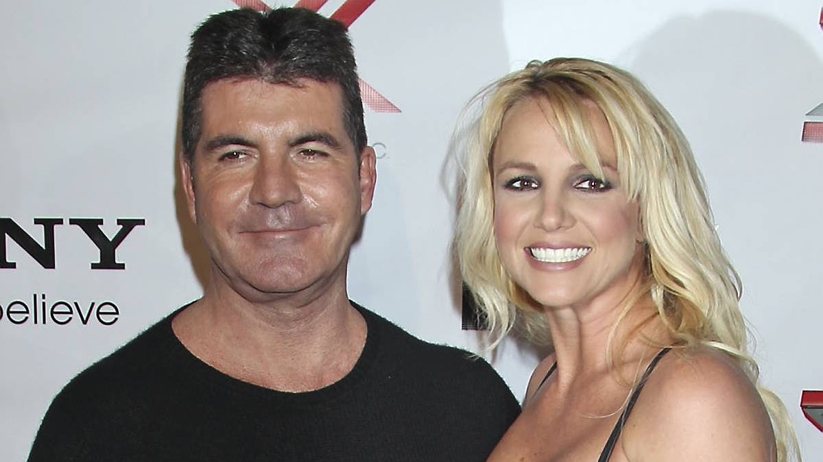 Simon Cowell og Britney Spears.